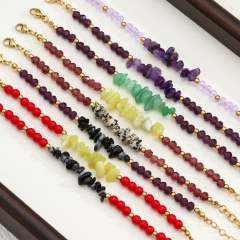 New Stainless Steel Bracelet for Women Colorful Natural Stone bead bracelet for Women