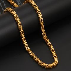 5mm*60cm gold necklace