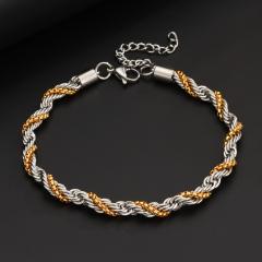 6.0mm*26cm gold bracelet