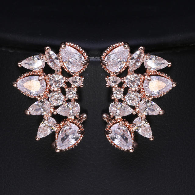 Hot Selling Water Drop Zircon Earrings for Women diamond earrings for bride wedding