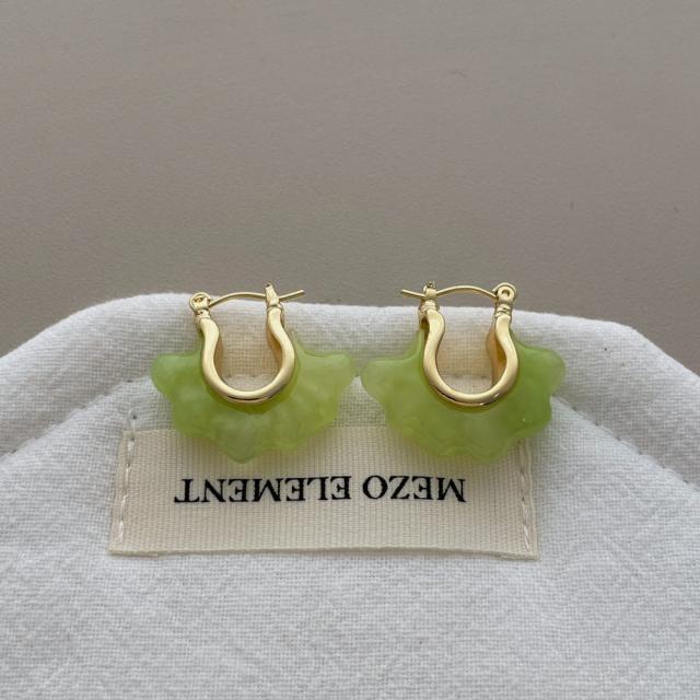 Unique Versatile Resin Cloud Earrings Irregular Stud Earrings for Women