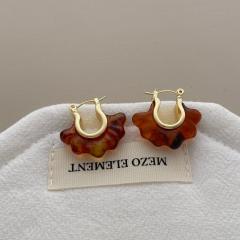 Unique Versatile Resin Cloud Earrings Irregular Stud Earrings for Women