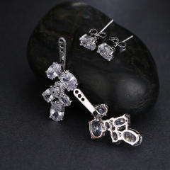 Personality zircon earrings all-match shiny diamond earrings jacket earrings