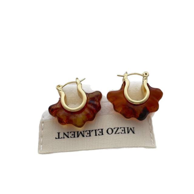 Unique Versatile Resin Cloud Earrings Irregular Stud Earrings for Women