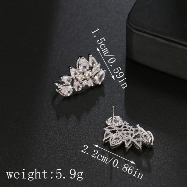Hot Selling Water Drop Zircon Earrings for Women diamond earrings for bride wedding