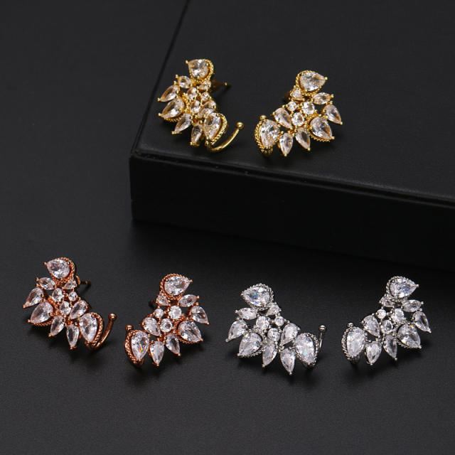Hot Selling Water Drop Zircon Earrings for Women diamond earrings for bride wedding