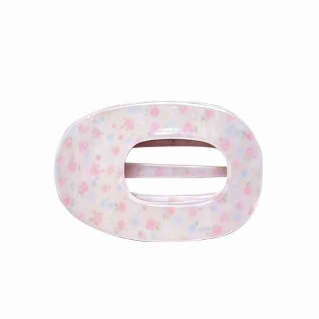 Korean fashion vintage plaid pattern polka dots design duckbill hair clips for women