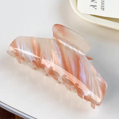 Korean fashion elegant striped pattern hair claw clips for women