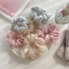 Mesh Large size scrunchies for women summer Oversized Headwear