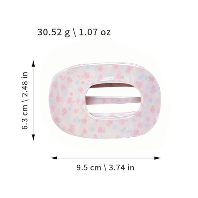Korean fashion vintage plaid pattern polka dots design duckbill hair clips for women