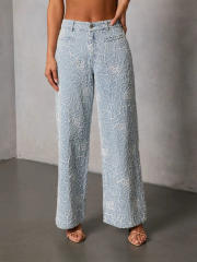 2026 New Casual Loose Embroidered Set Jacket and Pants
