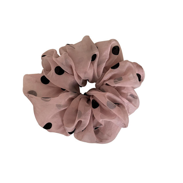 French trend polka dots classic large size scrunchies