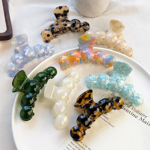 High quality Advanced acetic acid grip clip hair claw clips for women