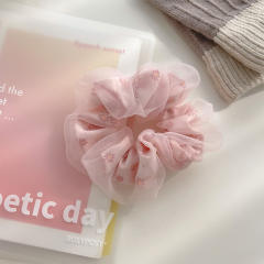 Mesh Large size scrunchies for women summer Oversized Headwear