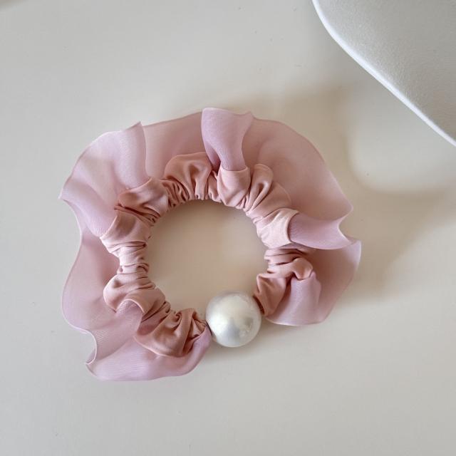 Korean-Style Gentle and Versatile High-Elasticity Hair Ties pink color hair ties for women