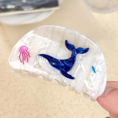 Cute Cartoon Ocean Animal Hair Clips Whale Turtle Hair Claw Clips
