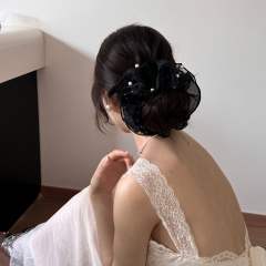 Korean-Style Polka Dot Scrunchie Four-Layer Sweet large size scrunchies
