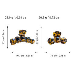 High quality Advanced acetic acid grip clip hair claw clips for women
