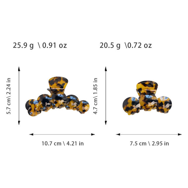 High quality Advanced acetic acid grip clip hair claw clips for women