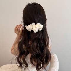 2026 New Style Bubble Mesh Pearl Style banana clips hair clips for women