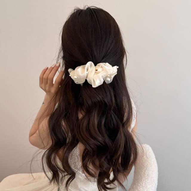 2026 New Style Bubble Mesh Pearl Style banana clips hair clips for women