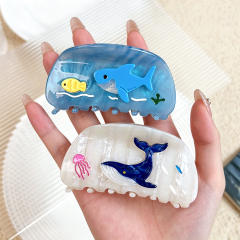 Cute Cartoon Ocean Animal Hair Clips Whale Turtle Hair Claw Clips