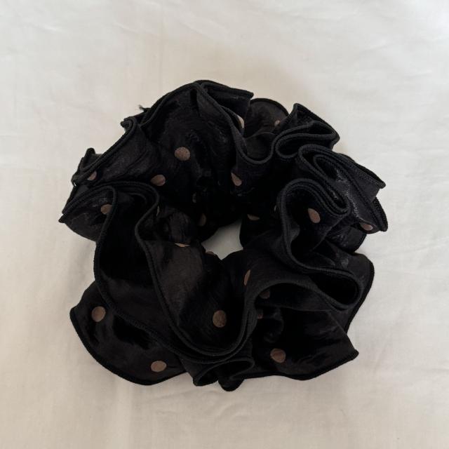 Layer design polka dots large scrunchies for women large scrunchies