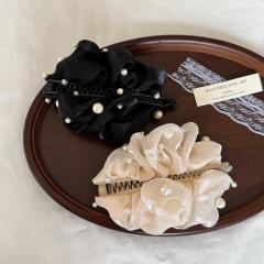 2026 New Style Bubble Mesh Pearl Style banana clips hair clips for women
