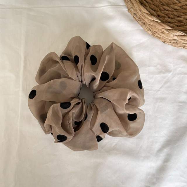 French trend polka dots classic large size scrunchies