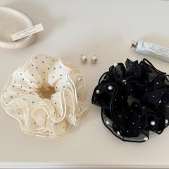 Korean-Style Polka Dot Scrunchie Four-Layer Sweet large size scrunchies