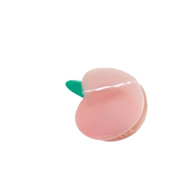 Acetic Acid Peach Hair Clip Elegant and Beautiful Hairpin for summer