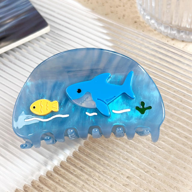 Cute Cartoon Ocean Animal Hair Clips Whale Turtle Hair Claw Clips