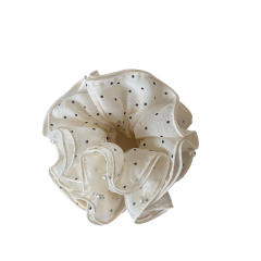 Korean-Style Polka Dot Scrunchie Four-Layer Sweet large size scrunchies