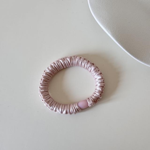 Korean-Style Gentle and Versatile High-Elasticity Hair Ties pink color hair ties for women