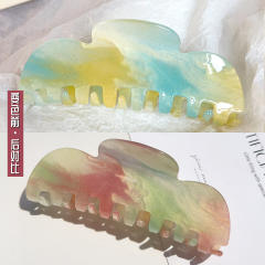 Korean fashion large size acrylic hair claw clips for women