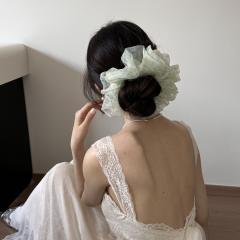 Summer Romantic Mesh Floral Scrunchie Gentle and Fairy large size scrunchies