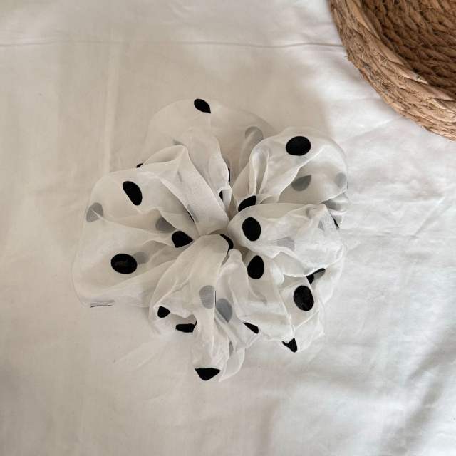 French trend polka dots classic large size scrunchies