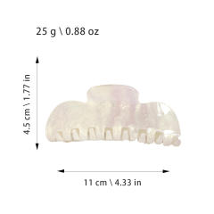 Korean fashion large size acrylic hair claw clips for women