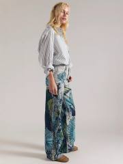 Street Fashion Casual Loose Printed Mid-Waist Straight-Leg Women's Jeans