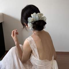 Summer Romantic Mesh Floral Scrunchie Gentle and Fairy large size scrunchies
