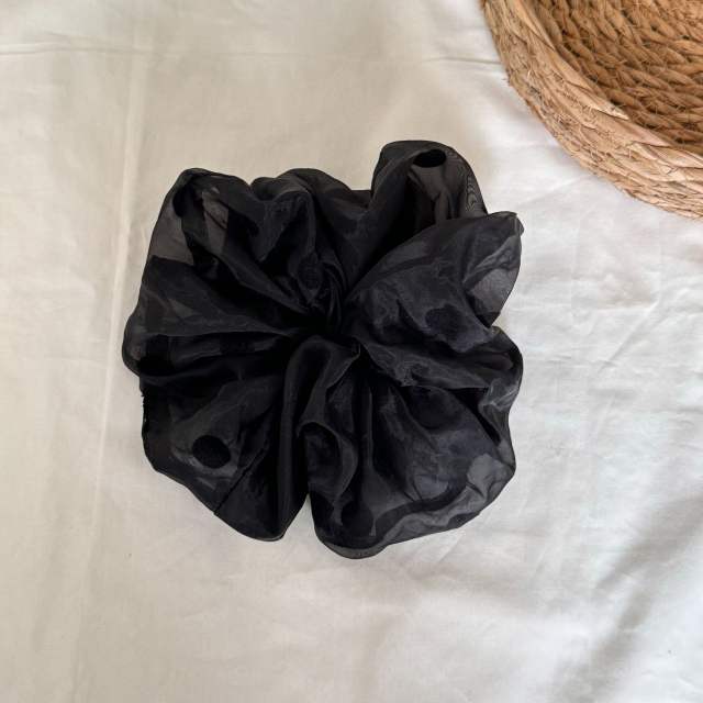 French trend polka dots classic large size scrunchies