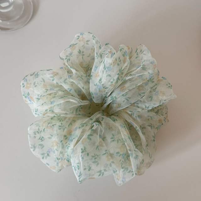 Summer Romantic Mesh Floral Scrunchie Gentle and Fairy large size scrunchies