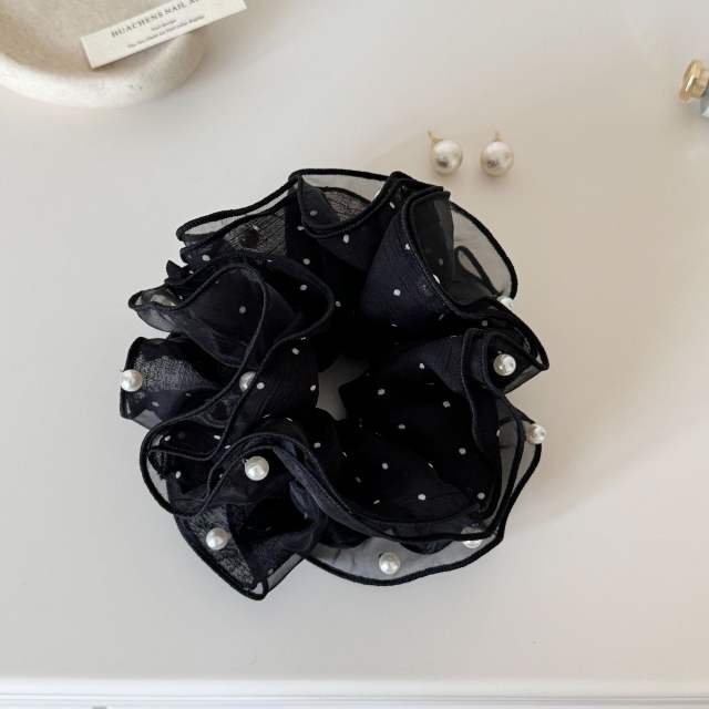 Korean-Style Polka Dot Scrunchie Four-Layer Sweet large size scrunchies