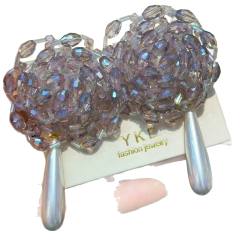 Bridal Handmade Beaded Crystal Earrings with Dynamic Design