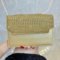 Elegant colorful diamond square shape cluth bag shoulder bag evening bag
