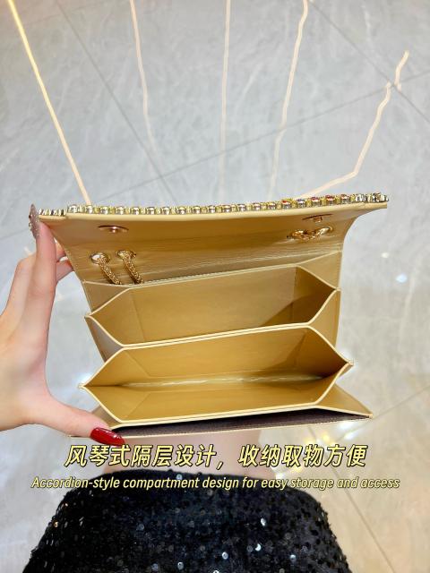 Elegant colorful diamond square shape cluth bag shoulder bag evening bag