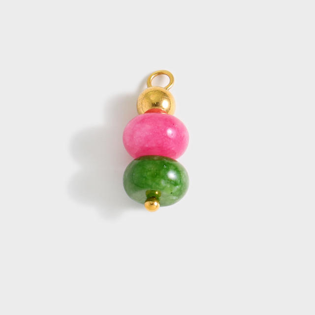 Bead Series Colorful Natural Stone Beads DIY Jewelry charm Handmade String Accessories