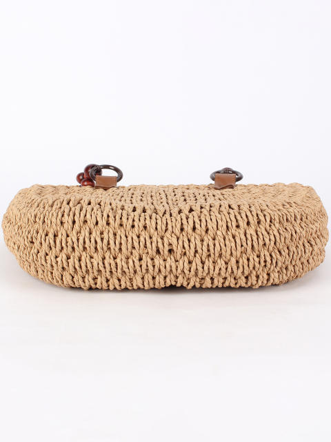New Style Straw Woven Bag Beach Vacation Bag