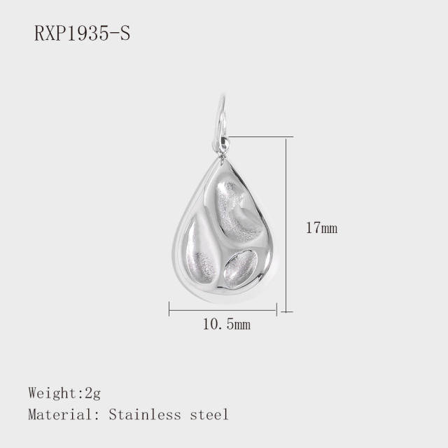 Hot-Selling Silver Life Series Stainless Steel Key Lock Love Phone Crown Jewelry Accessories Pendant