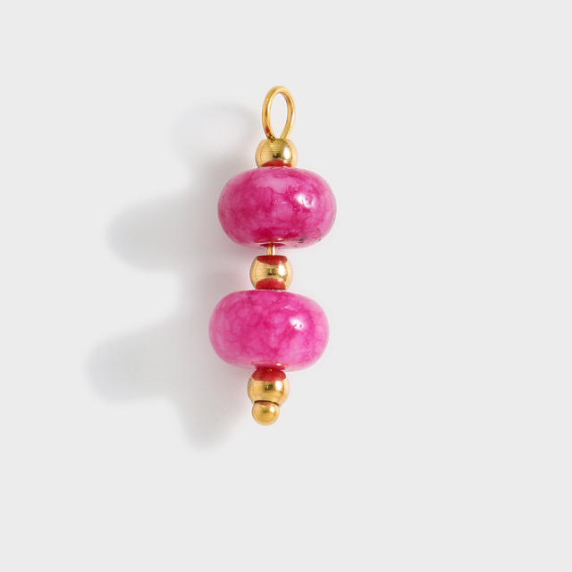 Bead Series Colorful Natural Stone Beads DIY Jewelry charm Handmade String Accessories
